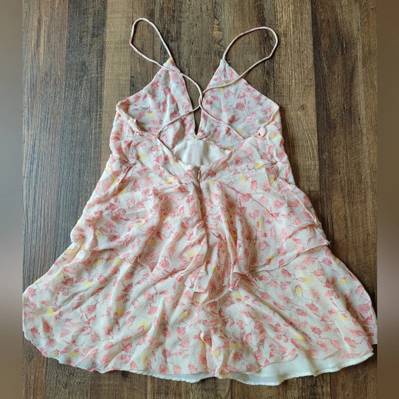 ZARA Flowy Spaghetti Strap Low Back Mini Dress - Picture 3 of 7